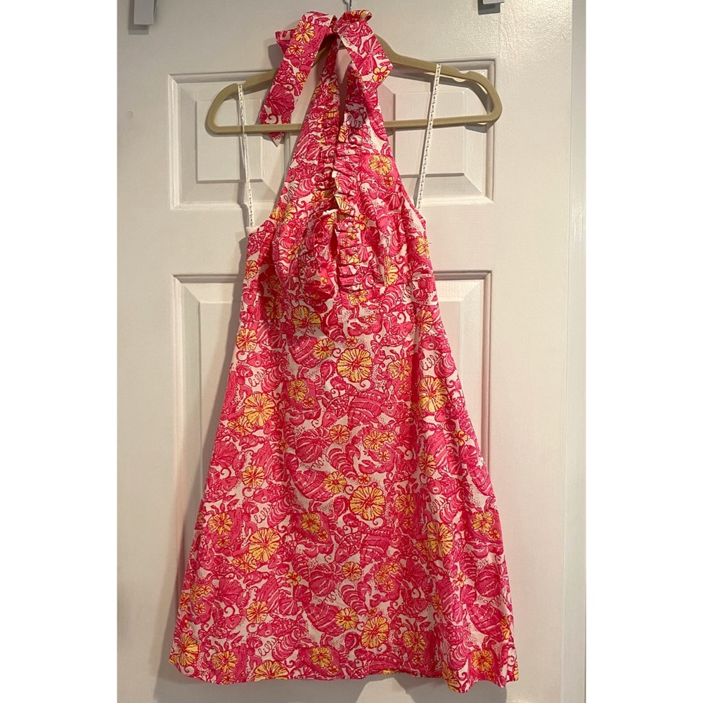 Lilly Pulitzer Halter Dress in Chum Bucket